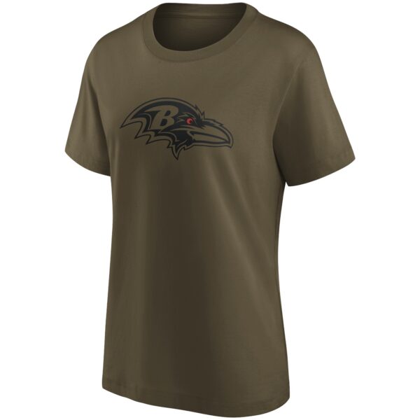 Baltimore Ravens Fashion Preferred Logo T-Shirt - Womens