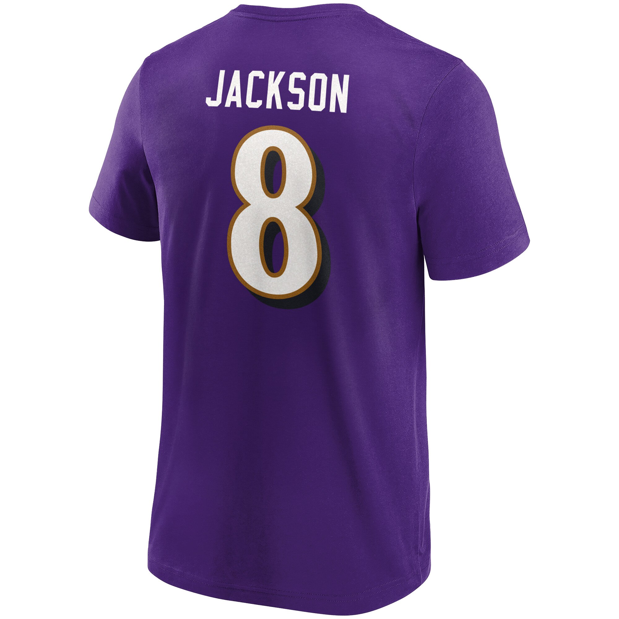 Baltimore Ravens Home Name & Number T-Shirt - Lamar Jackson - Mens - Image 2