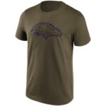 Baltimore Ravens Khaki Colour Pop Graphic T-Shirt - Mens
