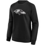 Baltimore Ravens Mono Logo Graphic Crew Sweatshirt - Womens