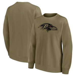 Baltimore Ravens Mono Logo Graphic Oversized Crew Sweatshirt - Womens