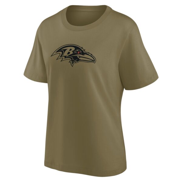 Baltimore Ravens Mono Logo Graphic Oversized T-Shirt - Womens - Image 2