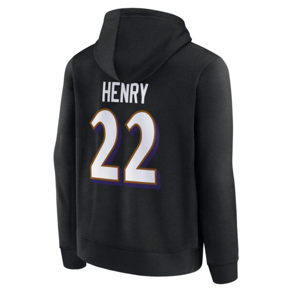 Baltimore Ravens Name & Number Graphic Hoodie - Derrick Henry 22 - Youth - Image 3