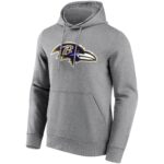 Baltimore Ravens Neutral Colour Logo Hoodie - Mens - Big & Tall