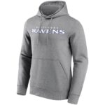 Baltimore Ravens Neutral Colour Wordmark Hoodie - Mens - Big & Tall
