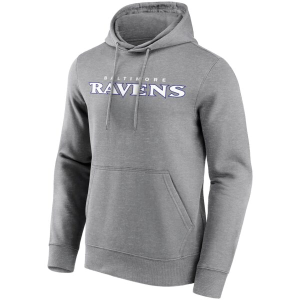 Baltimore Ravens Neutral Colour Wordmark Hoodie - Mens - Big & Tall