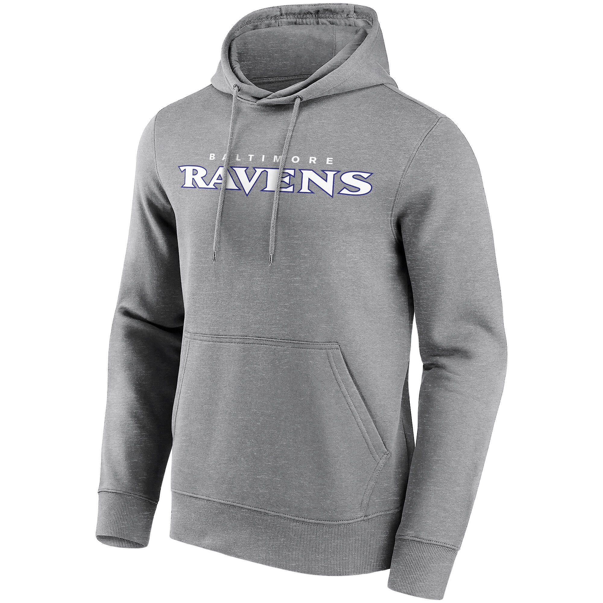 Baltimore Ravens Neutral Colour Wordmark Hoodie - Mens - Big & Tall
