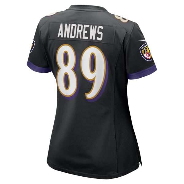 Baltimore Ravens Nike Game Alternate Jersey - Black - Mark Andrews - Womens - Image 3