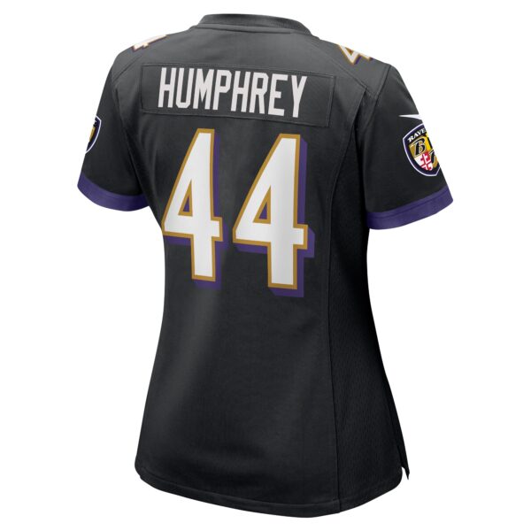 Baltimore Ravens Nike Game Alternate Jersey - Black - Marlon Humphrey - Womens - Image 3