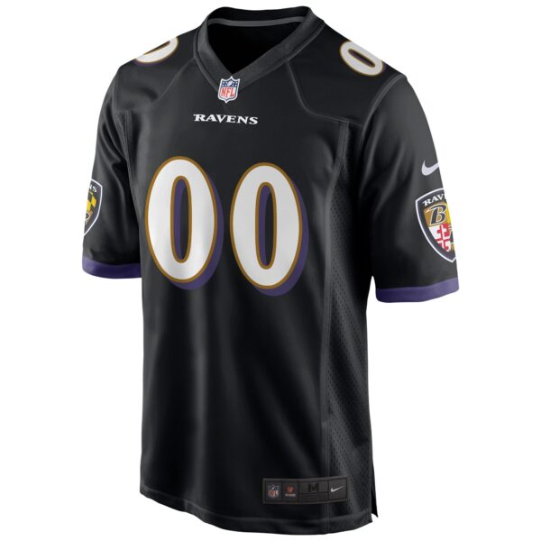 Baltimore Ravens Nike Game Alternate Jersey - Tough Black - Custom - Mens