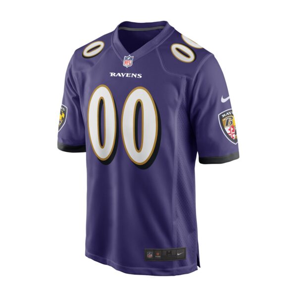 Baltimore Ravens Nike Home Game Jersey - Purple - Custom - Mens - Image 2