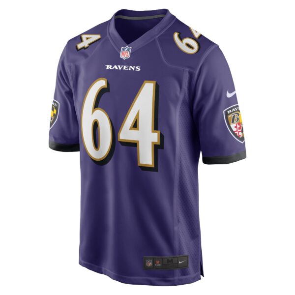Baltimore Ravens Nike Home Game Jersey - Purple - Tyler Linderbaum - Mens