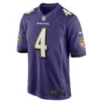 Baltimore Ravens Nike Home Game Jersey - Purple - Zay Flowers - Mens
