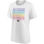 Baltimore Ravens Pride Graphic T-Shirt - White - Womens