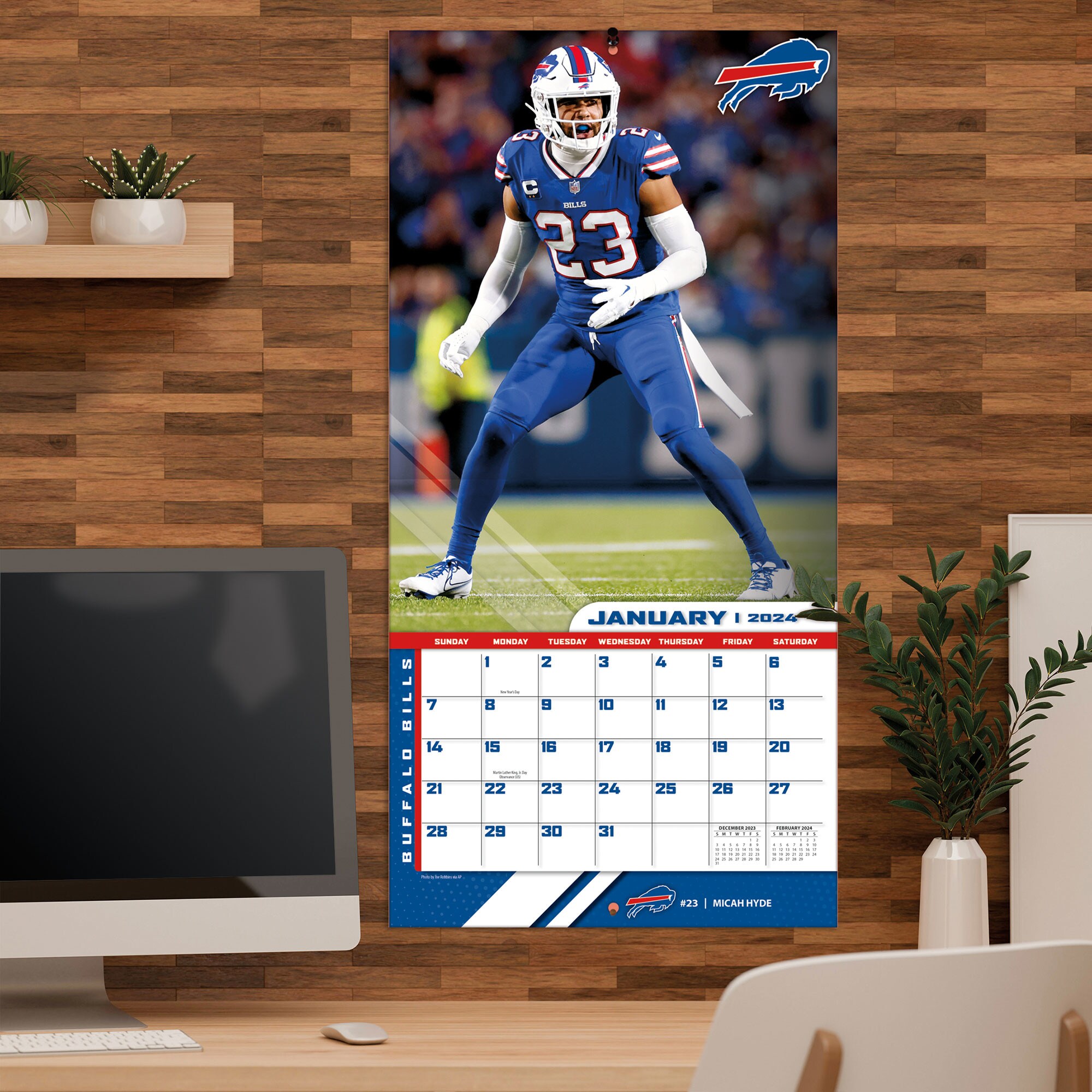 Buffalo Bills 2024 Wall Calendar - 12 x 12 Inch - Image 5