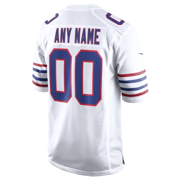 Buffalo Bills Nike Alternate Game Jersey - White - Custom - Mens - Image 2