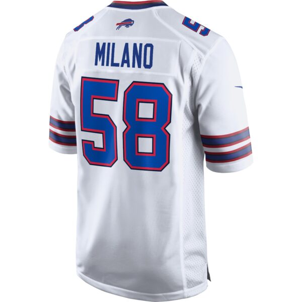 Buffalo Bills Nike Game Road Jersey - White - Matt Milano - Mens - Image 2