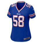 Buffalo Bills Nike Home Game Jersey - Royal Blue - Matt Milano - Womens