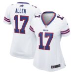 Buffalo Bills Nike Road Game Jersey - White - Josh Allen - Womens