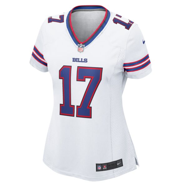 Buffalo Bills Nike Road Game Jersey - White - Josh Allen - Womens - Image 2