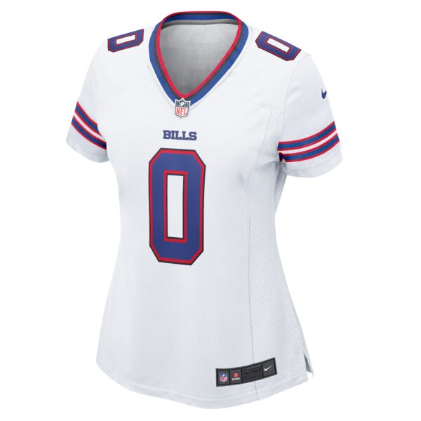 Buffalo Bills Nike Road Game Jersey - White - Keon Coleman - Womens - Image 2