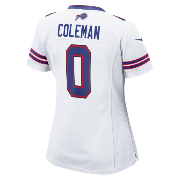 Buffalo Bills Nike Road Game Jersey - White - Keon Coleman - Womens - Image 3