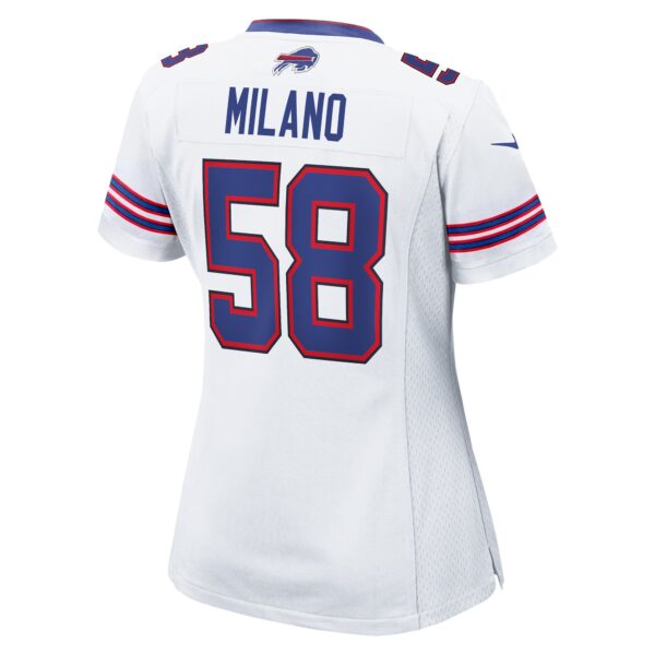 Buffalo Bills Nike Road Game Jersey - White - Matt Milano - Womens - Image 3