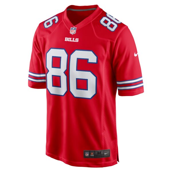 Buffalo Bills Nike Secondary Alternate Game Jersey - Red - Dalton Kinkaid - Mens - Image 2