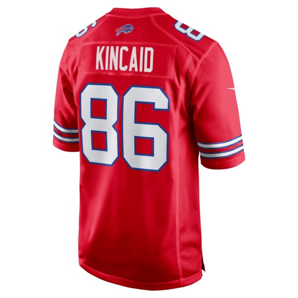 Buffalo Bills Nike Secondary Alternate Game Jersey - Red - Dalton Kinkaid - Mens - Image 3