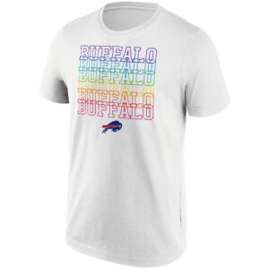 Buffalo Bills Pride Graphic T-Shirt - White - Mens