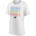 Buffalo Bills Pride Graphic T-Shirt - White - Womens