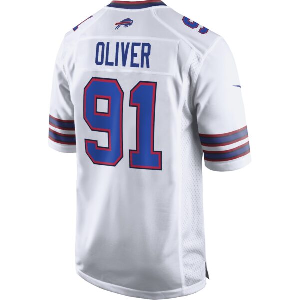 Buffalo Bills Road Game Jersey - White - Ed Oliver - Mens - Image 2