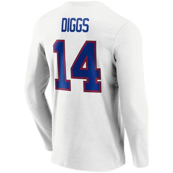Buffalo Bills Road Name & Number Long Sleeve T-Shirt - Stefon Diggs - Mens - Image 2