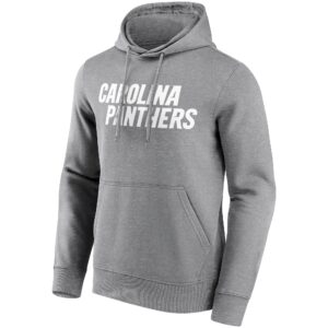 Carolina Panthers Neutral Colour Wordmark Hoodie - Mens - Big & Tall