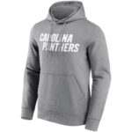 Carolina Panthers Neutral Colour Wordmark Hoodie - Mens
