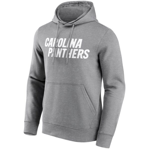 Carolina Panthers Neutral Colour Wordmark Hoodie - Mens