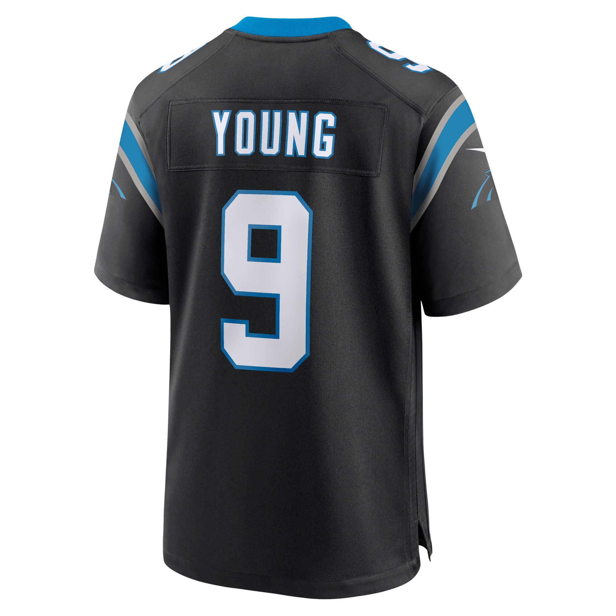 Carolina Panthers Nike Home Game Jersey - Black - Bryce Young - Mens - Image 2