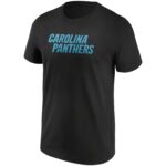 Carolina Panthers Primary Colour Wordmark T-Shirt - Mens