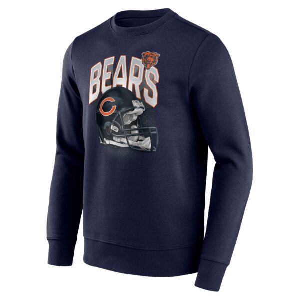 Chicago Bears End Around Helmet Graphic Crew Sweatshirt - Mens - Image 2