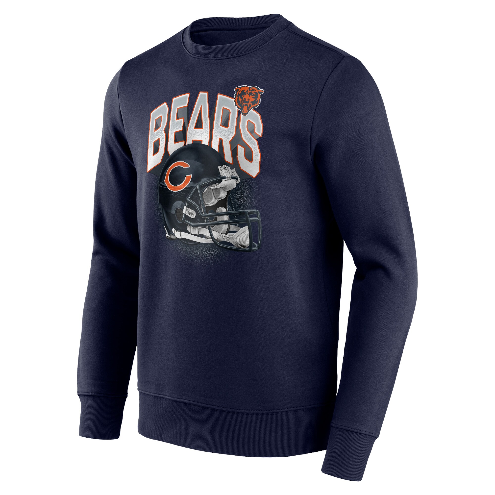 Chicago Bears End Around Helmet Graphic Crew Sweatshirt - Mens - Image 2