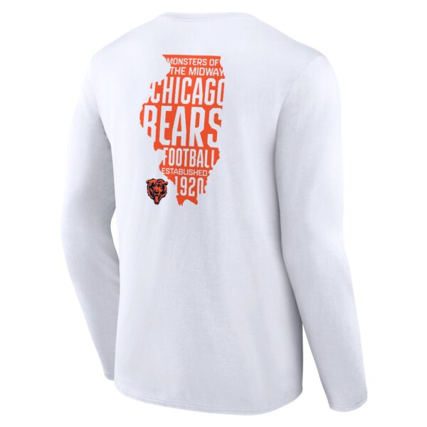Chicago Bears Hometown Hot Shot Graphic Long Sleeve T-Shirt - Mens - Image 3