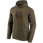 Chicago Bears Khaki Colour Pop Graphic Hoodie - Mens
