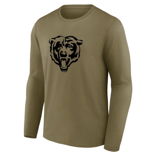 Chicago Bears Mono Logo Graphic Long Sleeve T-Shirt - Mens - Image 2