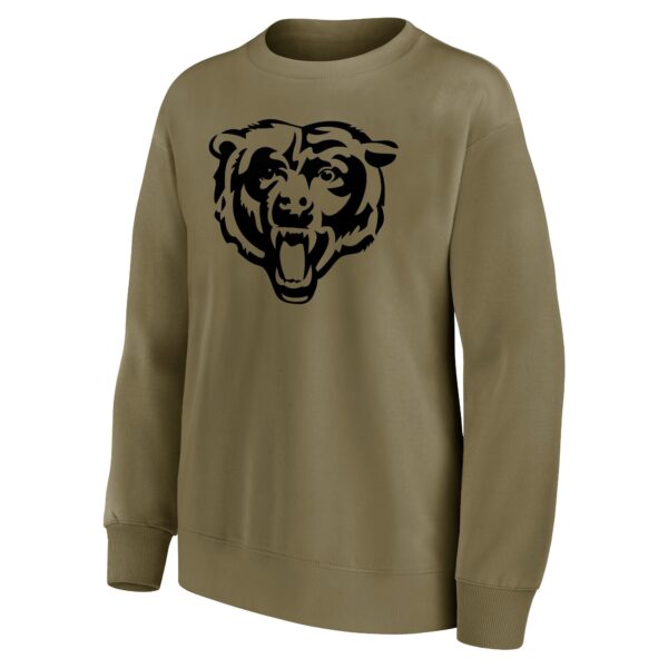 Chicago Bears Mono Logo Graphic Oversized Crew Sweatshirt - Womens - Image 2