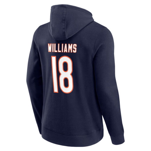 Chicago Bears Name & Number Graphic Hoodie - Caleb Williams 18 - Mens - Image 3