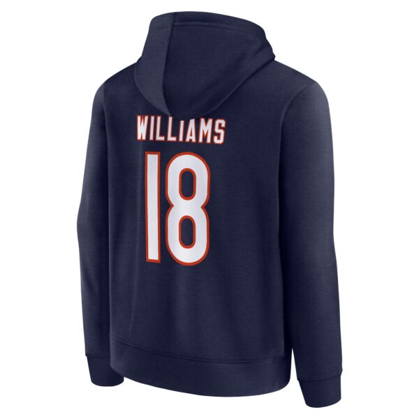 Chicago Bears Name & Number Graphic Hoodie - Caleb Williams 18 - Youth - Image 3
