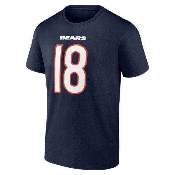 Chicago Bears Name & Number Graphic T-Shirt - Caleb Williams 18 - Mens - Image 2