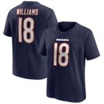 Chicago Bears Name & Number Graphic T-Shirt - Caleb Williams 18 - Youth