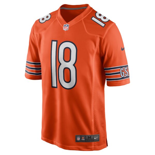 Chicago Bears Nike Game Alternate Jersey - NFL 2024 Draft First Round Pick - Orange - Caleb Williams - Mens - Image 2