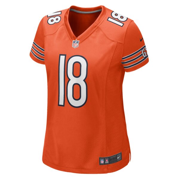 Chicago Bears Nike Game Alternate Jersey - Orange - Caleb Williams - Womens - Image 2